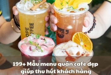 199+ Mẫu menu quán cafe đẹp, ấn tượng giúp thu hút khách hàng