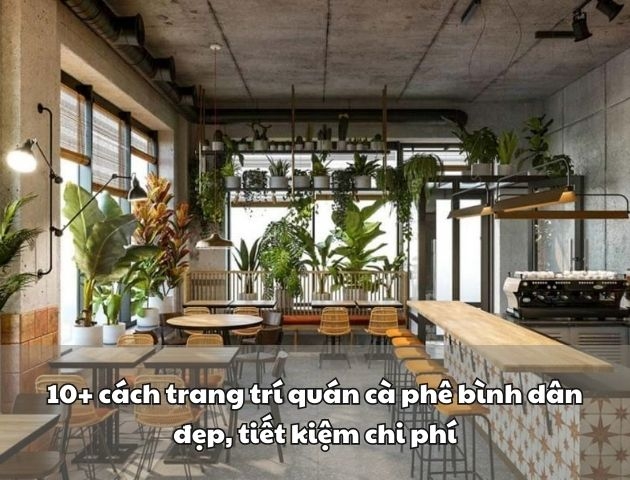 10+ cách trang trí quán cà phê bình dân đẹp, tiết kiệm chi phí