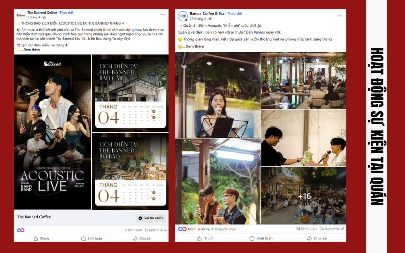 content cho quán cafe, Kho content cho quán cafe bao hút view, Hoạt động sự kiện tại quán