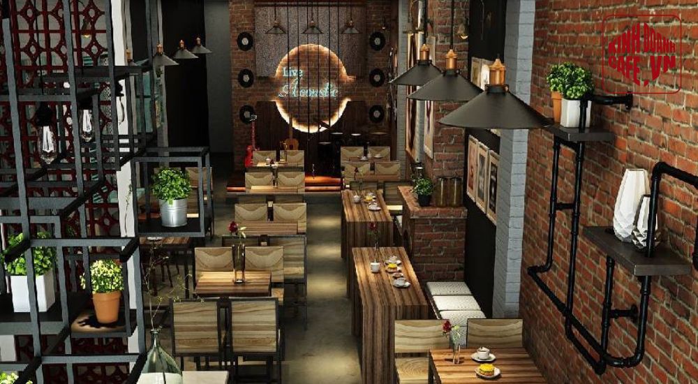 Phong cách quán cafe Acoustic