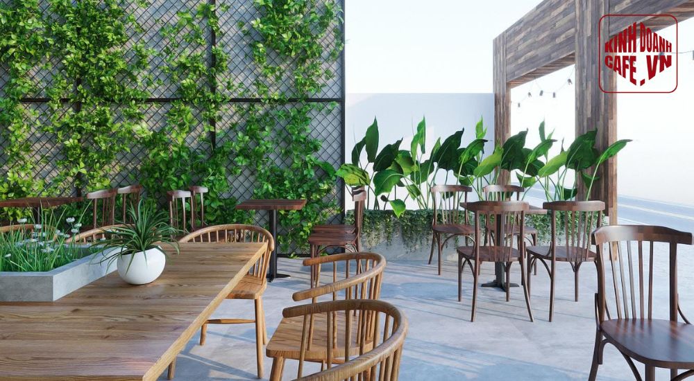 Không gian quán cafe mở tươi mới