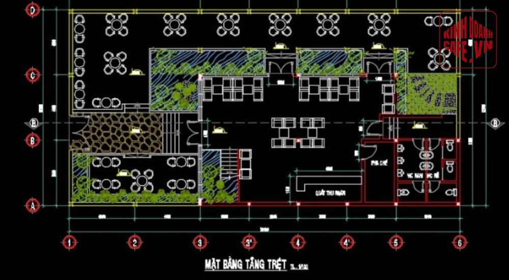 Bản vẽ ME giúp đảm bảo vận hành ổn định cho thiết kế quán cà phê sân vườn