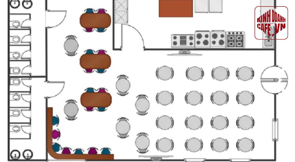 Bản vẽ nội thất giúp hoàn thiện trải nghiệm và phong cách trang trí quán cafe sân vườn