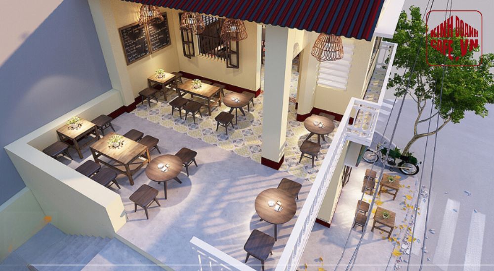 Phong cách Vintage giúp tạo dấu ấn hoài cổ trong trang trí quán cafe sân vườn