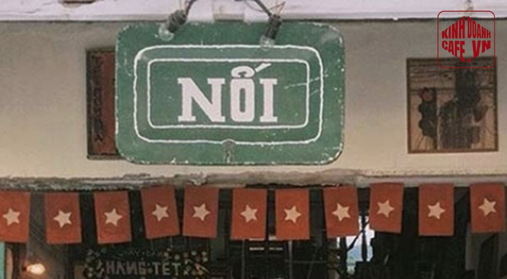 Bảng hiệu quán cafe bình dân