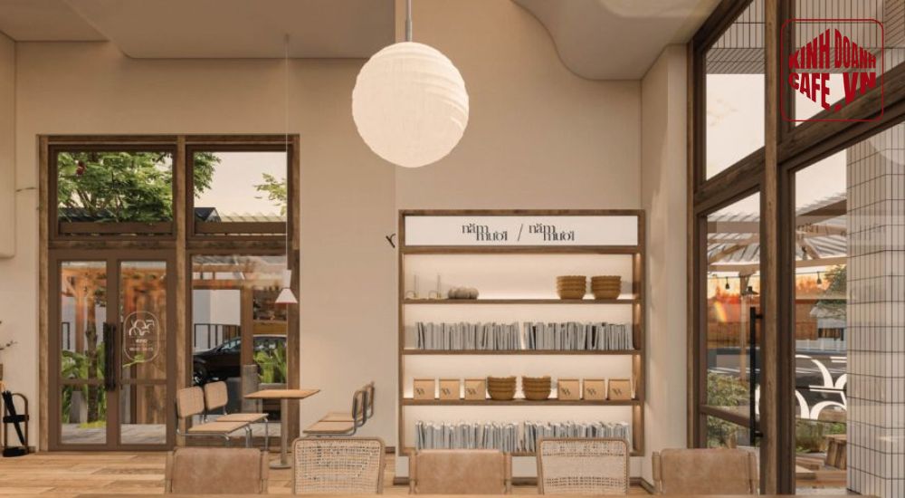 Phong cách mộc mạc mang lại sự gần gũi và thân thiện cho cà phê bình dân