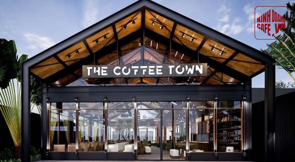 Mẫu cổng quán cafe theo phong cách Industrial