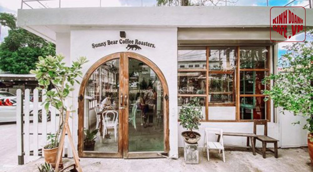 Mẫu cổng quán cafe theo phong cách Scandinavian