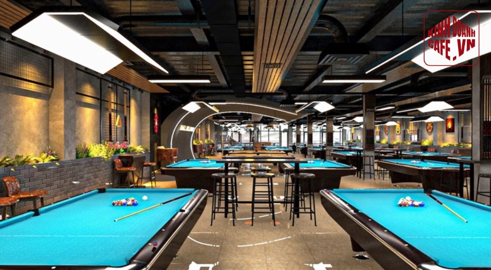 Cafe bida là mô hình kết hợp giữa phục vụ đồ uống và khu vực giải trí
