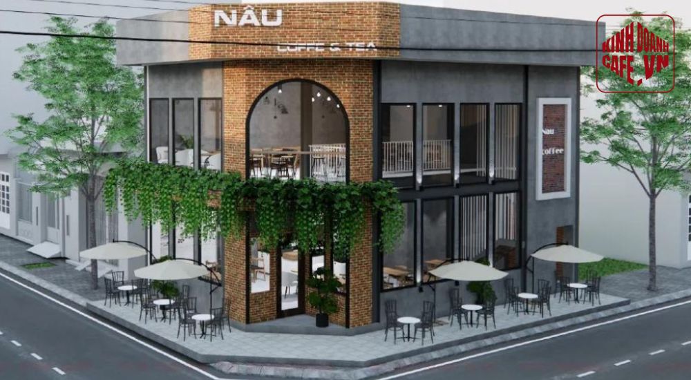 Mô hình cafe góc phố phong cách công nghiệp độc đáo 