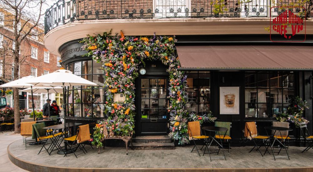 Quán cà phê góc phố mang phong cách Vintage