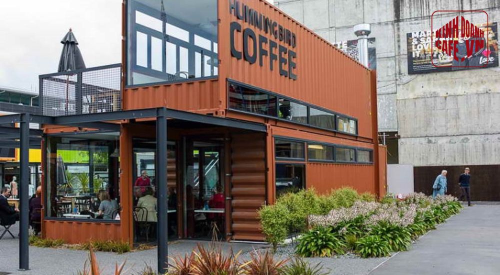 Container coffee phong cách công nghiệp mạnh mẽ
