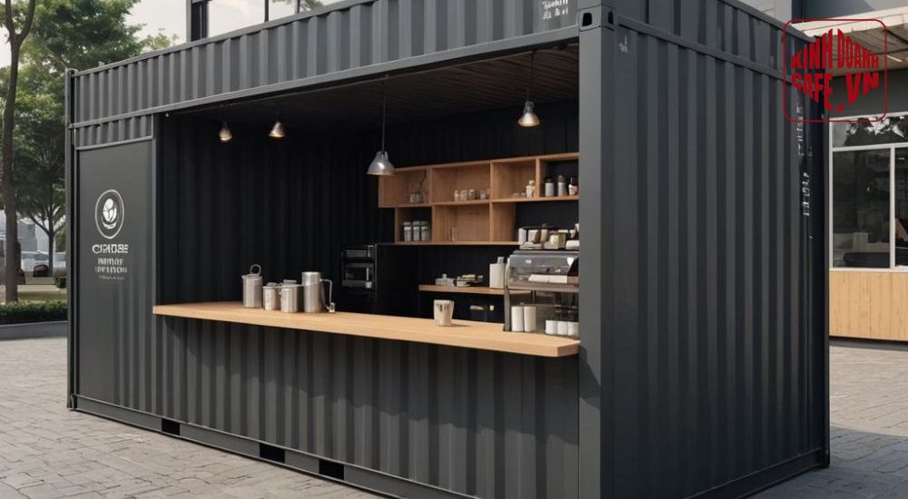 Container coffee tối giản hiện đại