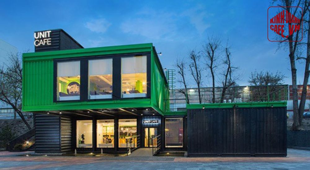 Container nhà kính phục vụ cà phê độc đáo