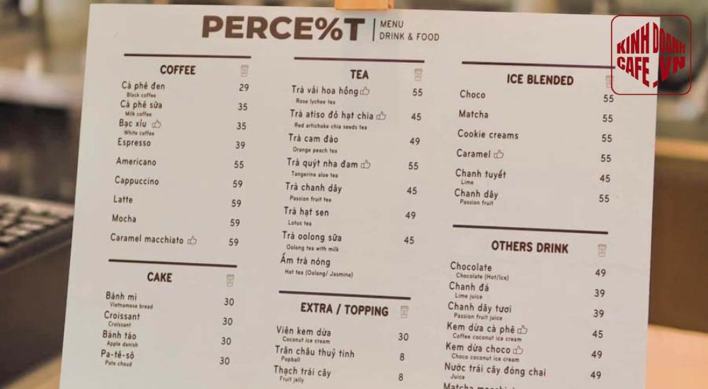 Xây dựng menu hợp lý khi lập kế hoạch kinh doanh quán cafe để tối ưu lợi nhuận