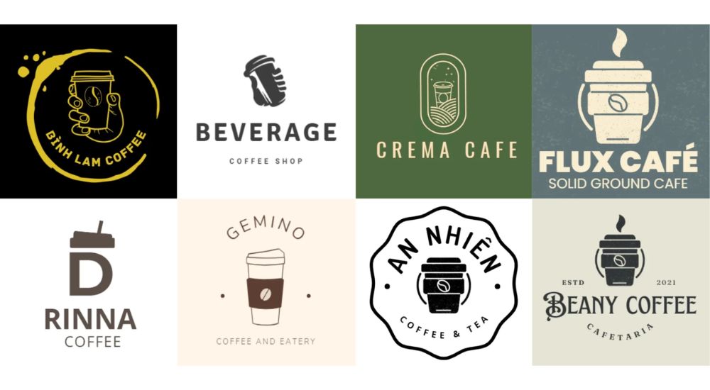 Mẫu logo cà phê mang đi
