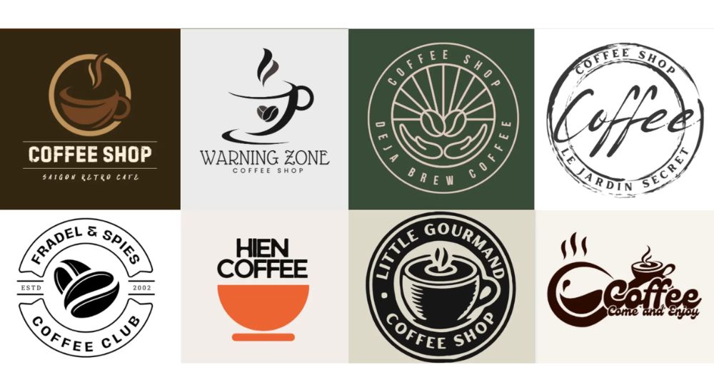 Mẫu logo quán cà phê truyền thống