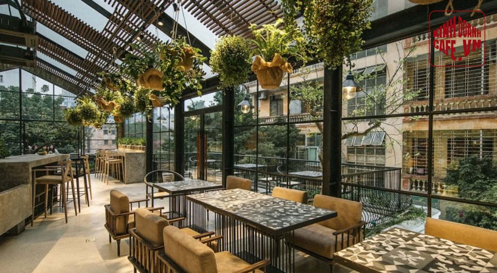Mô hình quán cafe cây xanh mang đến không gian xanh mát và thư giãn cho khách hàng