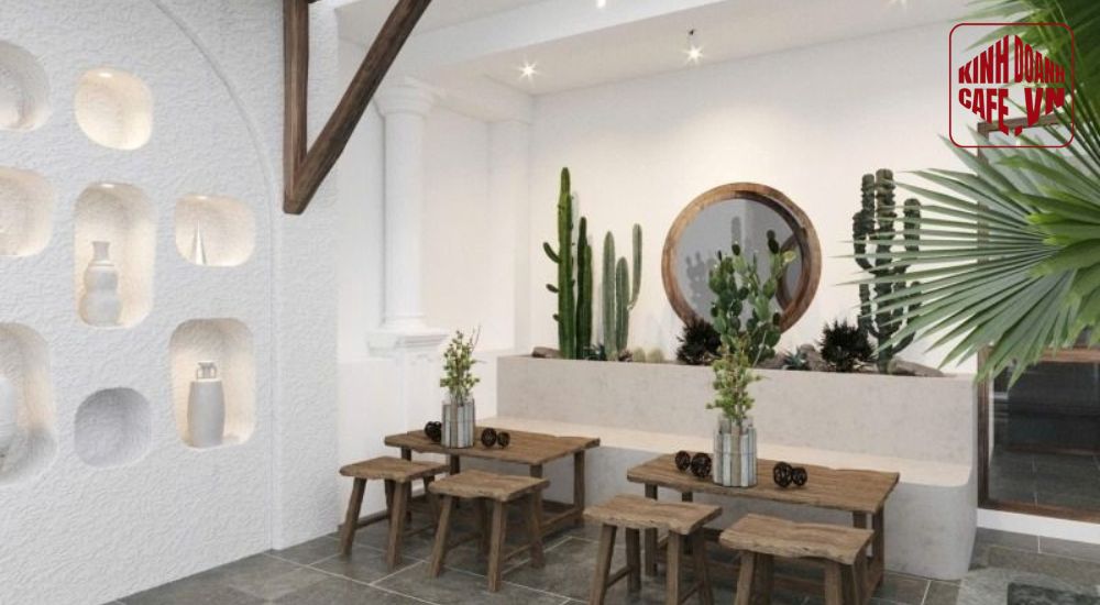 Phong cách tối giản kết hợp cây xanh giúp không gian thoáng đãng và dễ ứng dụng