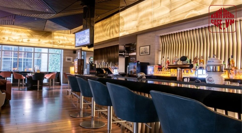 Mẫu quầy bar cafe tân cổ điển là sự kết hợp hài hòa giữa hiện đại và cổ điển