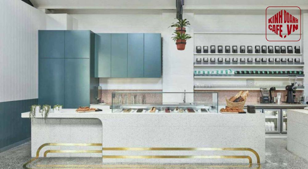 Mẫu quầy bar đẹp quán cafe phong cách Scandinavia gọn gàng và thoáng đãng