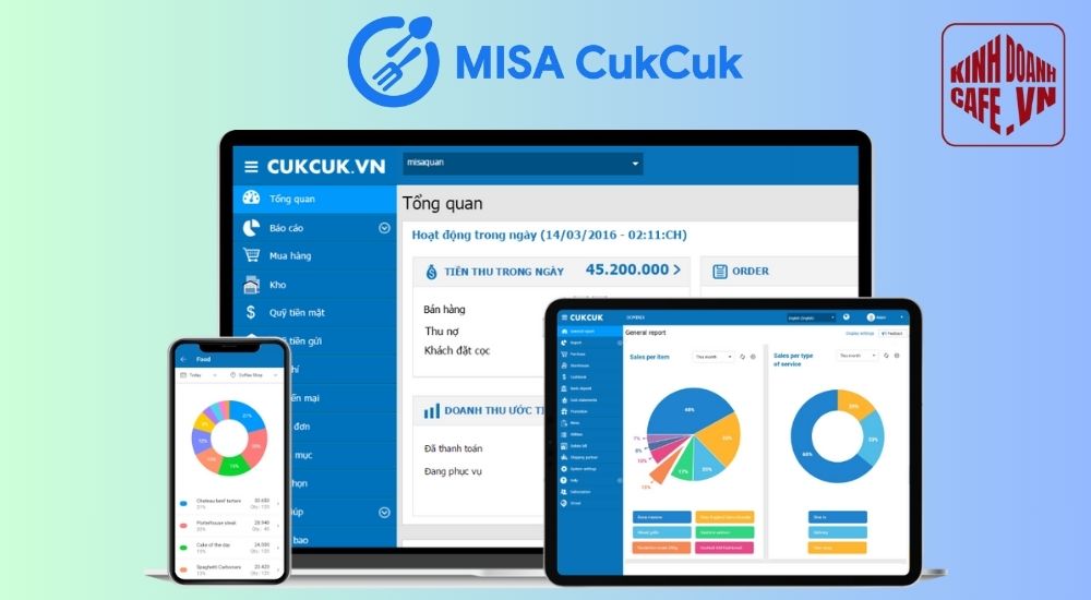 MISA CukCuk – Phần mềm quản lý quán cafe toàn diện