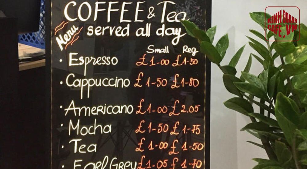 Menu viết tay nghệ thuật (Handwritten)