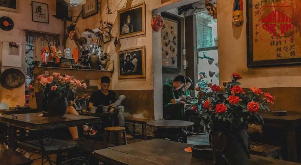 Thiết kế quán cafe ngang 4m phong cách Vintage