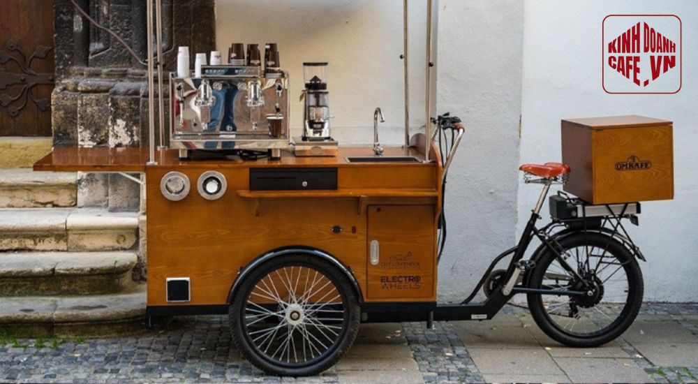 Cafe cóc dạng xe đẩy mang tính linh hoạt và giúp tiết kiệm chi phí
