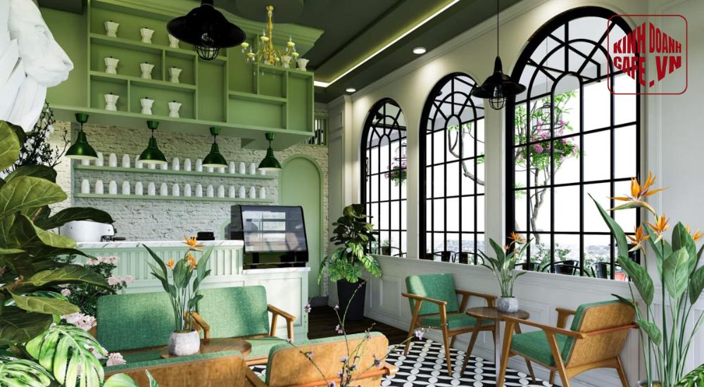 Phong cách Tropical mang thiên nhiên vào quán cafe văn phòng để cân bằng cảm xúc