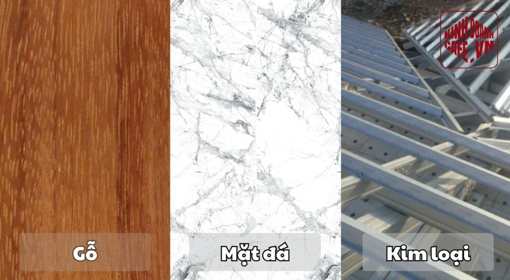 Các loại vật liệu thiết kế quầy bar cafe phổ biến nhất hiện nay