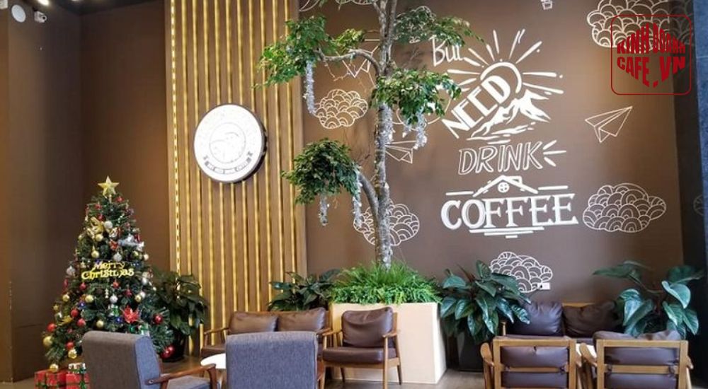 Góc check-in nhỏ theo cách trang trí quán cà phê bình dân giúp quán dễ ghi dấu ấn