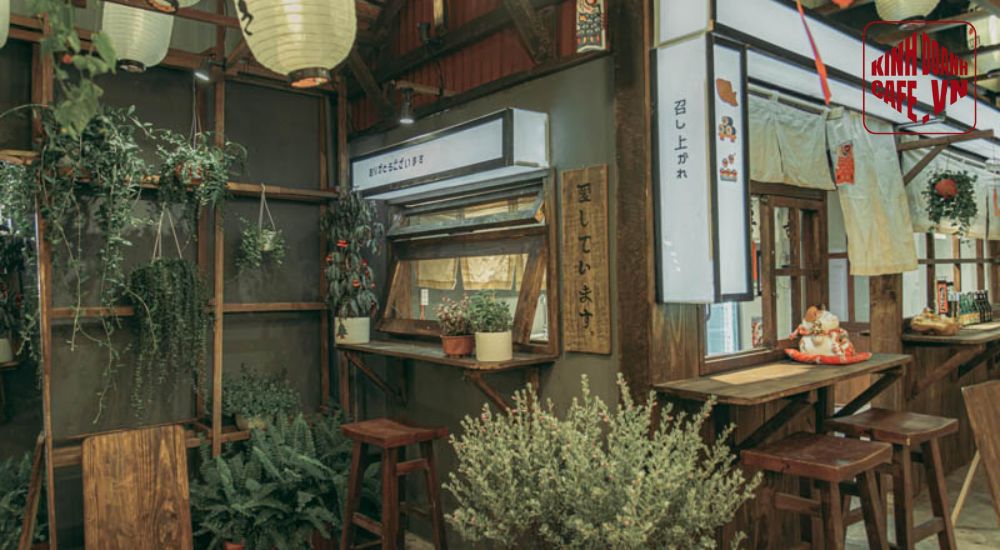 Trang trí quán cafe đẹp đơn giản theo phong cách Nhật Bản